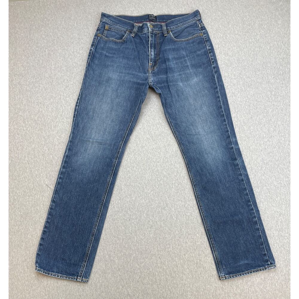 J Crew Jeans Mens 30 x 30 Blue 100% Cotton The Sutton Straight